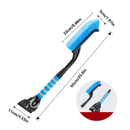 Multi-Function Ice Scraper for Car, Abs+Foam, Blue, Snow Removal and Frost Cleaning Tool