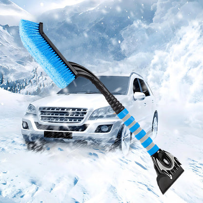 Multi-Function Ice Scraper for Car, Abs+Foam, Blue, Snow Removal and Frost Cleaning Tool